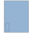 1.125" x 2.6875"  Sheet Label