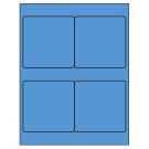 4" x 4"  Sheet Label