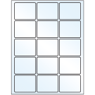 2.5" x 2"  Sheet Label