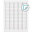 1.5" x 0.5"  Sheet Label