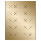4" x 2"  Sheet Label