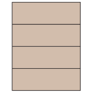 8.5" x 2.75"  Sheet Label