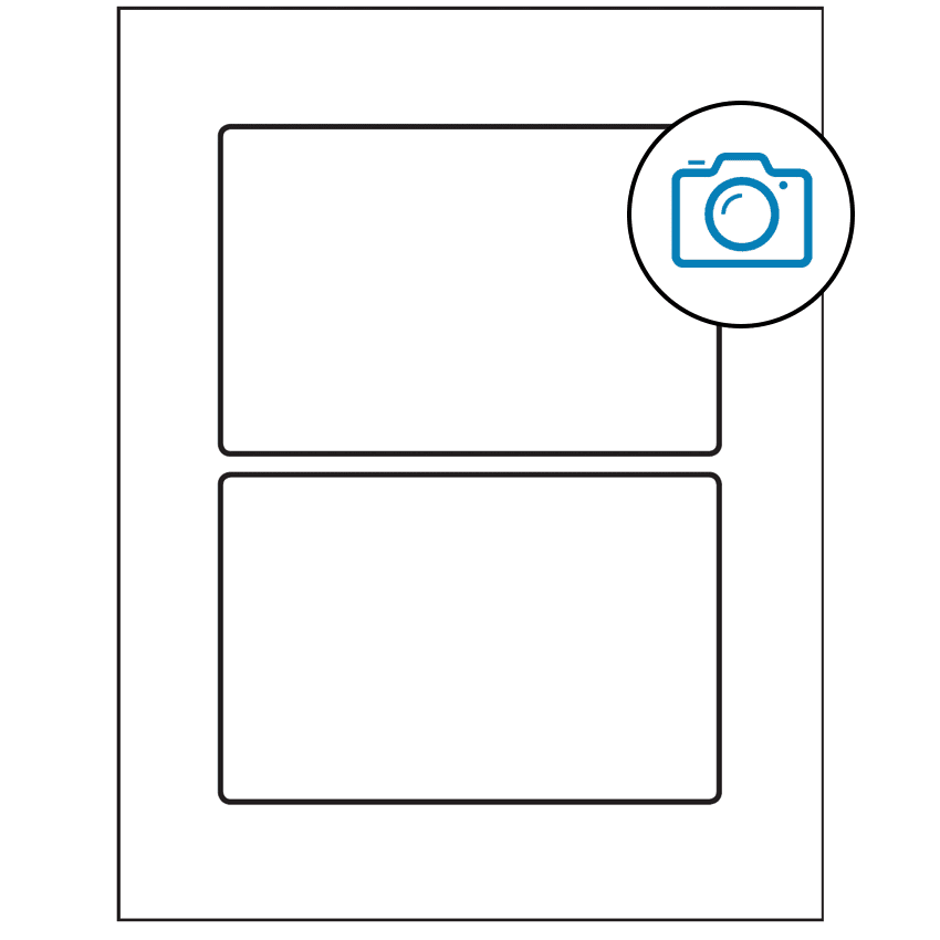 6" x 4" Photo Gloss Rectangular Sheet Labels