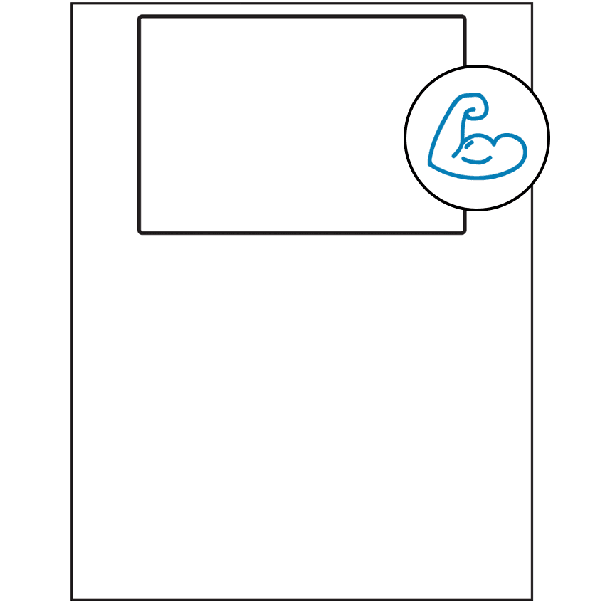 6" x 4" White Rectangular Sheet Labels - Ultra Aggressive Adhesive