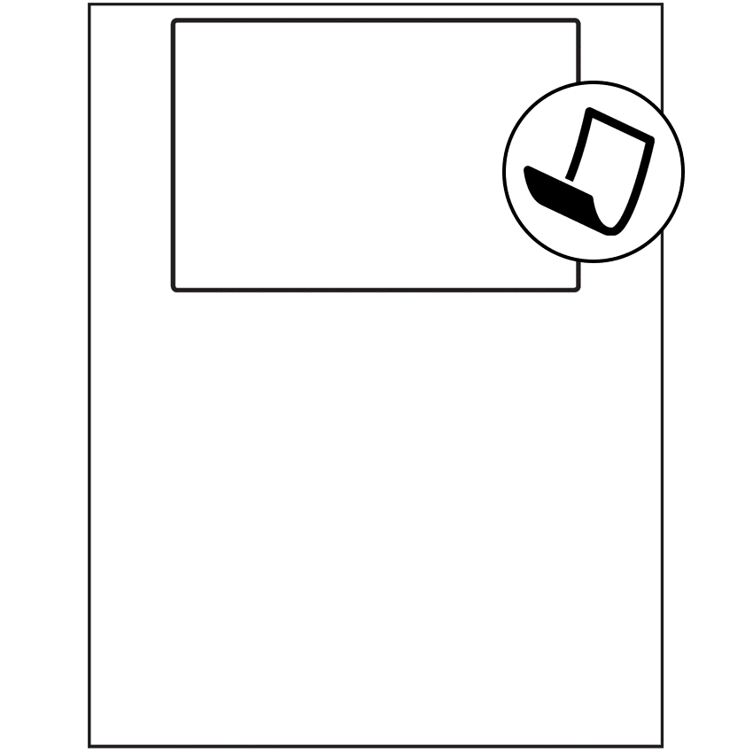 6" x 4" Blockout Rectangular Sheet Labels