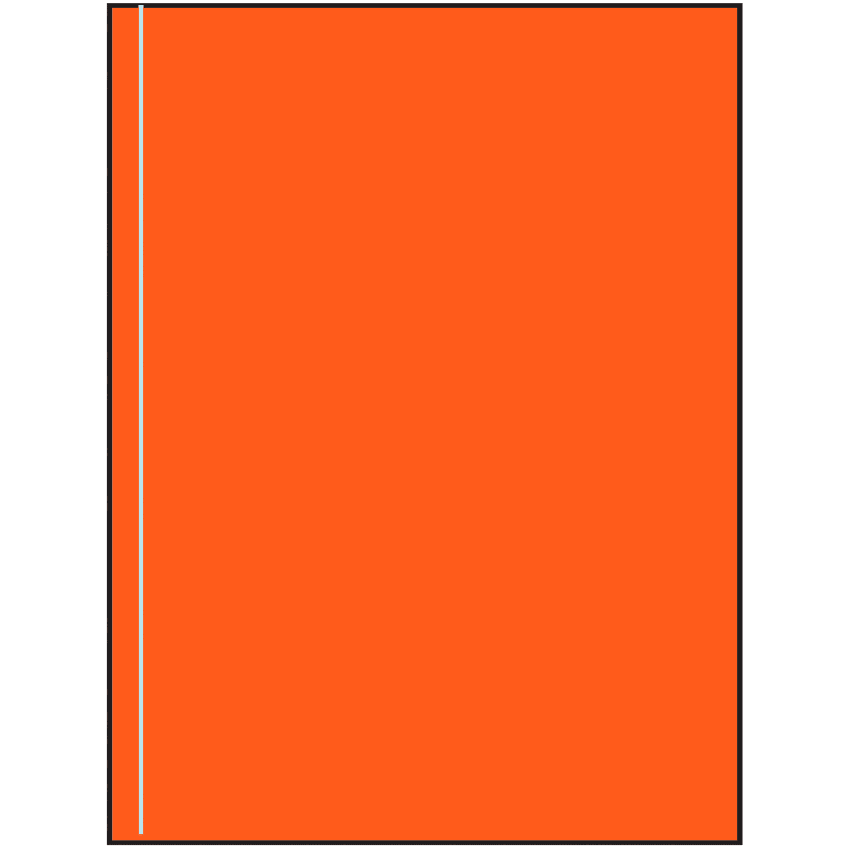8.5" x 11" Fluorescent Red Rectangular Sheet Labels