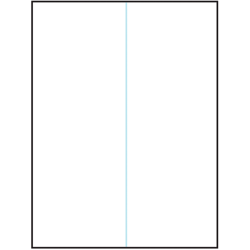 8.5" x 11" White Matte Litho Rectangular Sheet Labels