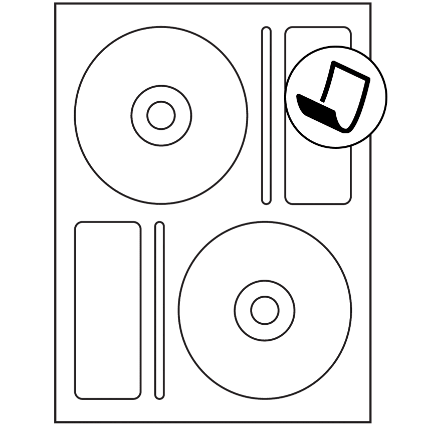 4.656" x 4.656" Blockout Sheet Labels
