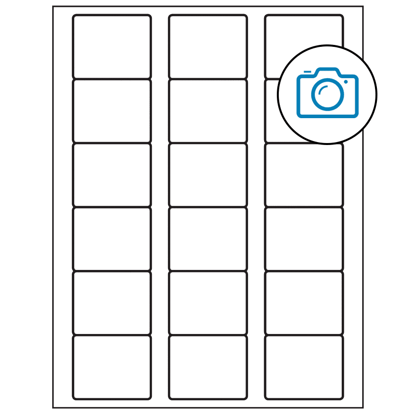 2.125" x 1.75" Photo Gloss Rectangular Sheet Labels