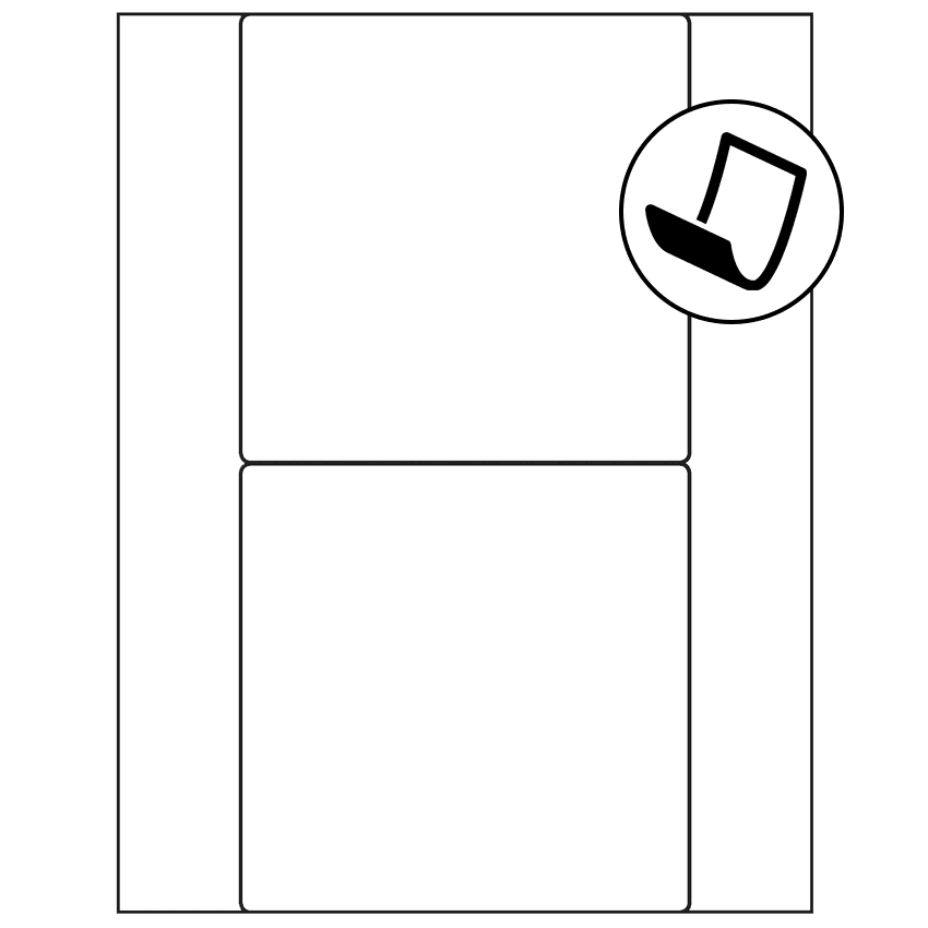 5.5" x 5.5" Blockout Square Sheet Labels