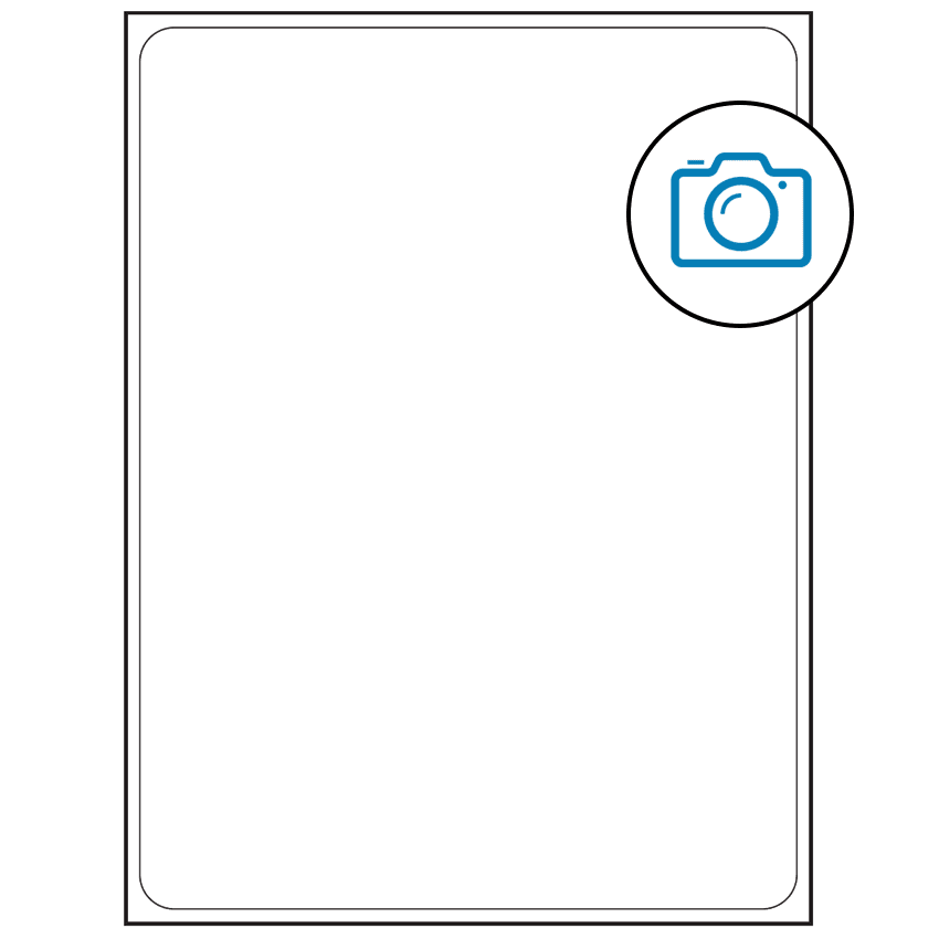 8.25" x 10.75" Photo Gloss Rectangular Sheet Labels