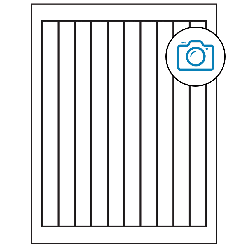 0.75" x 9.4" Photo Gloss Rectangular Sheet Labels