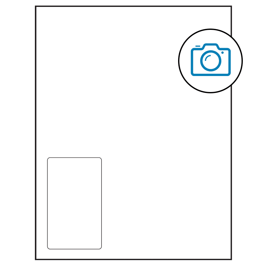 2.375" x 4" Photo Gloss Rectangular Sheet Labels