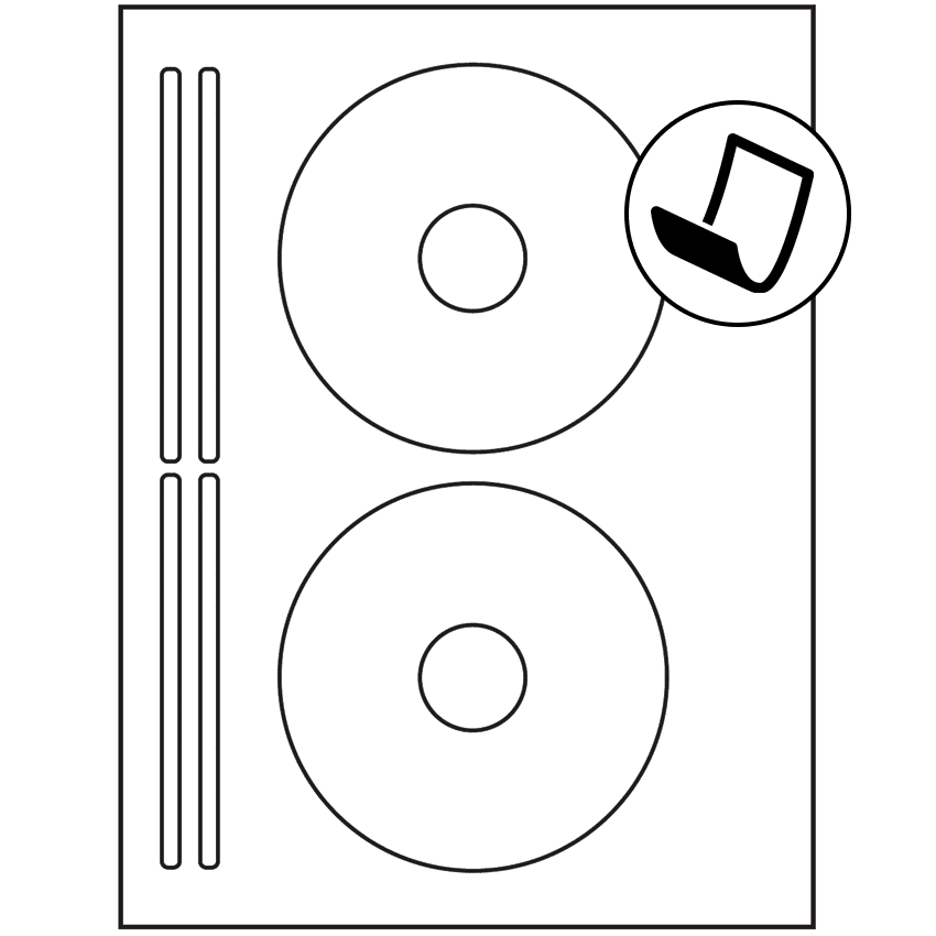 4.625" x 4.625" Blockout Sheet Labels