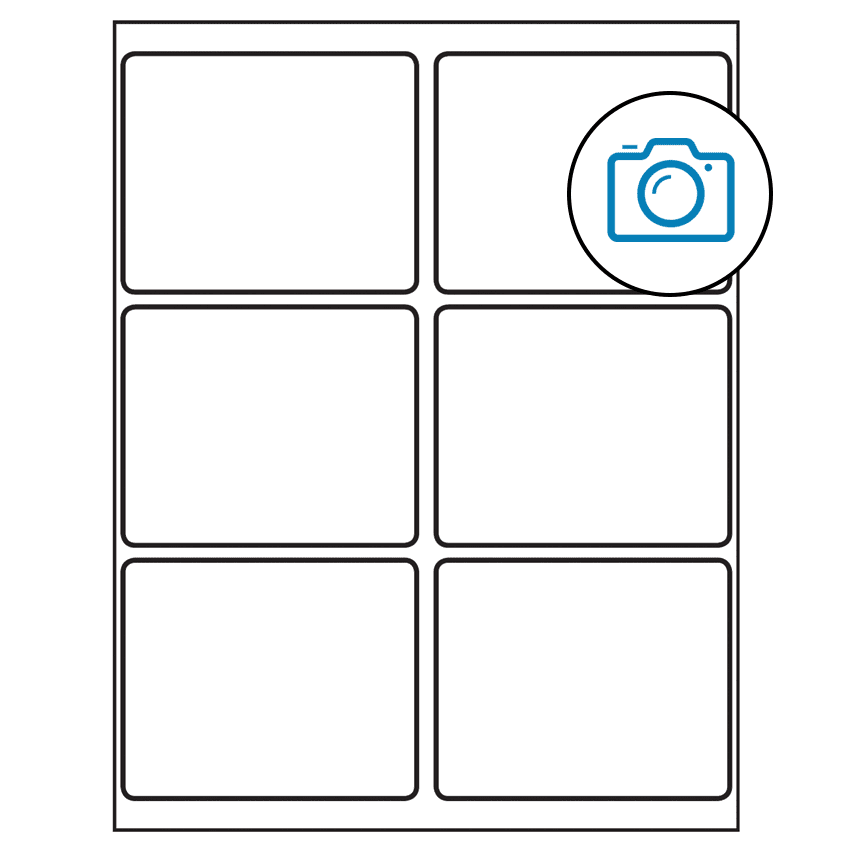 4" x 3.25" Photo Gloss Rectangular Sheet Labels