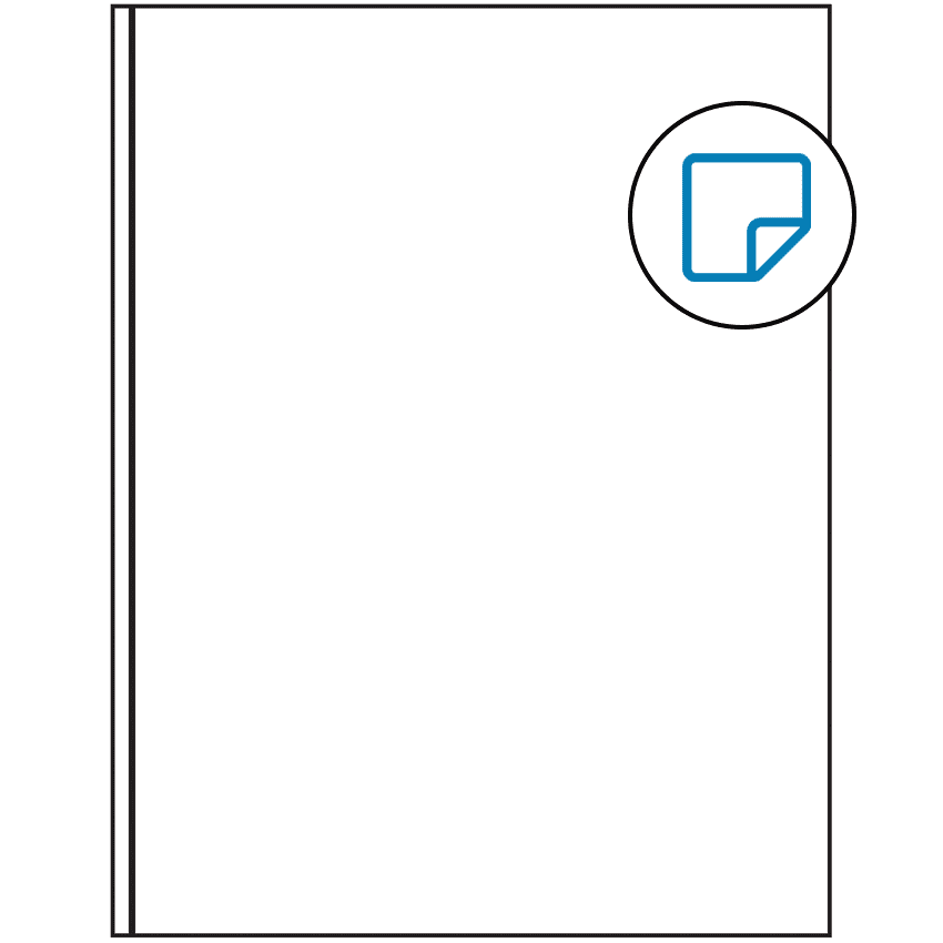 8.375" x 11" White Rectangular Sheet Labels - Removable Adhesive