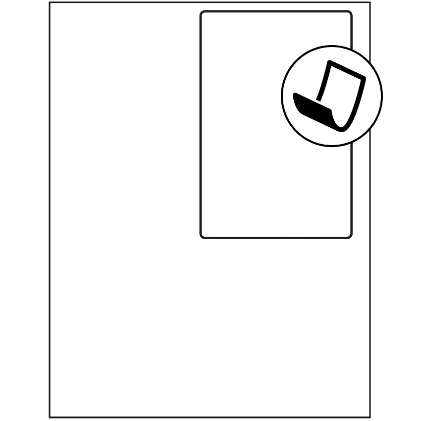 4" x 6" Blockout Rectangular Sheet Labels