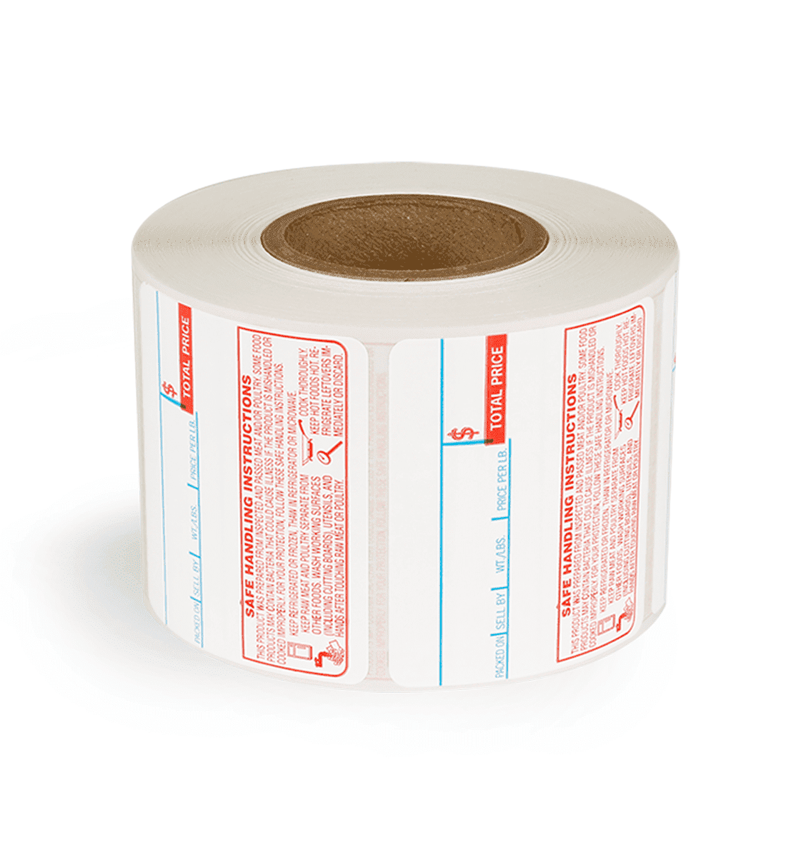 58mm x 50mm Preprinted CAS Labels