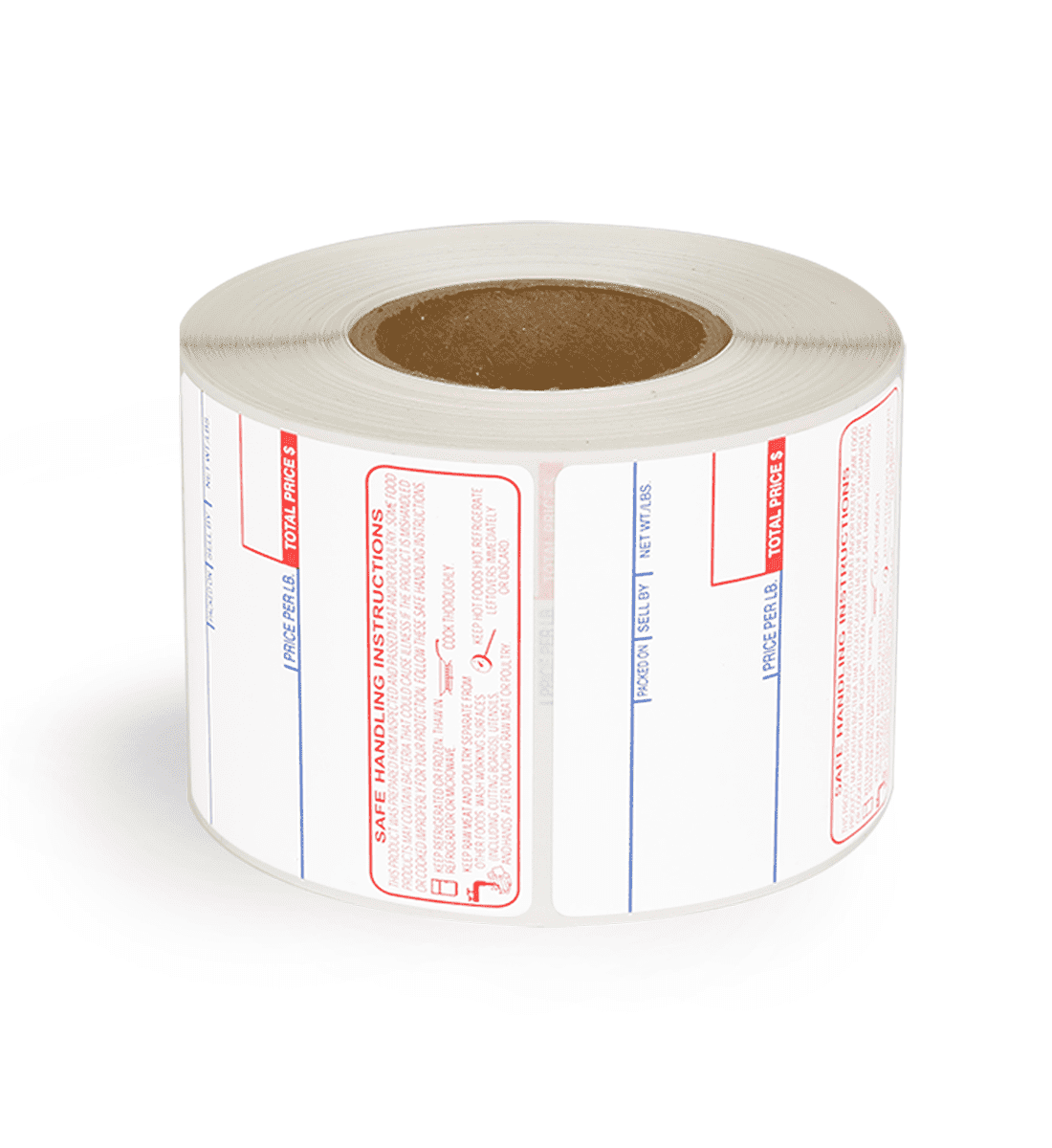 58mm x 60mm UPC Safe Handling Instructions CAS Labels