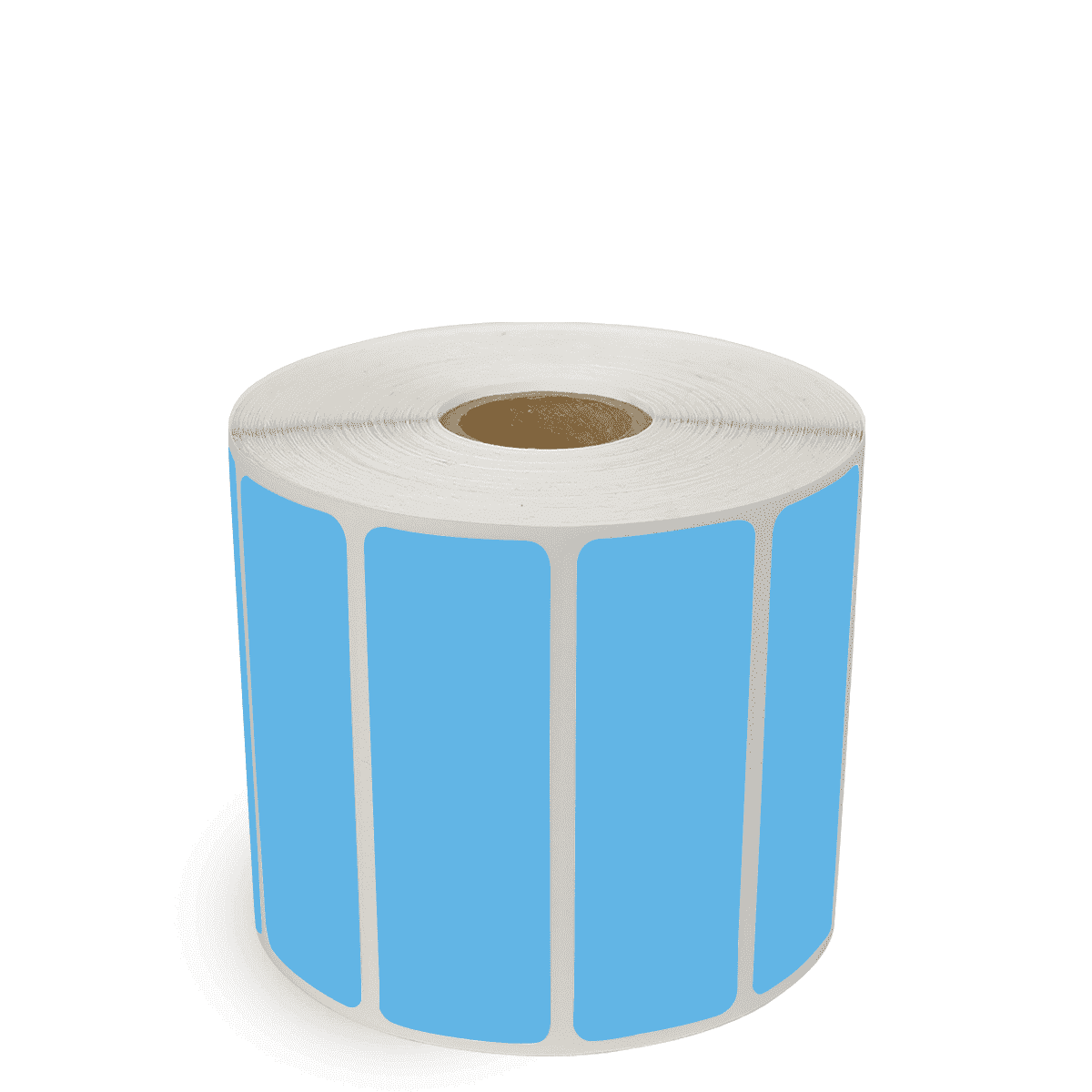3" x 1" Dark Blue - Thermal Transfer Labels - 1" Core - Removable Adhesive