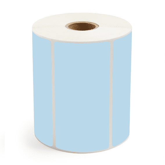 3" x 2" Blue - Direct Thermal Labels - 1" Core - Acrylic