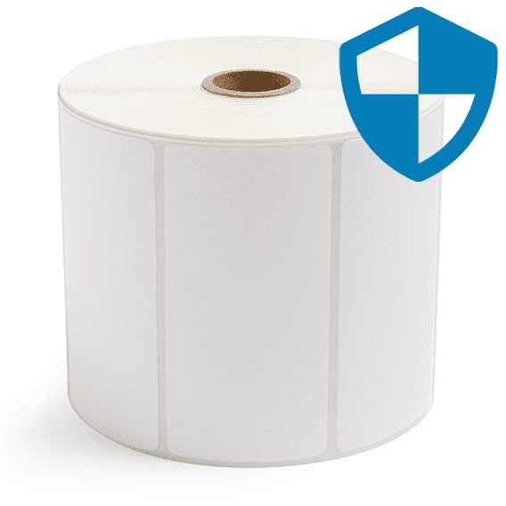 4" x 2" Top Coated - Direct Thermal Labels - 1" Core / 5" Outer Diameter - Removable Adhesive