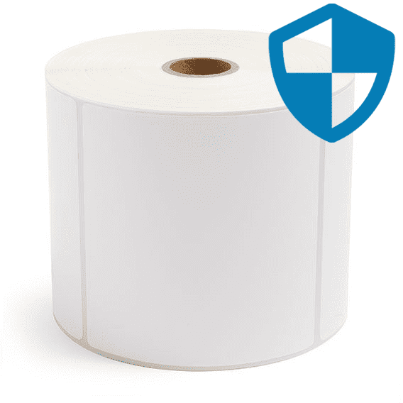 4" x 4" Top Coated - Direct Thermal Labels - 1" Core / 5" Outer Diameter - Acrylic