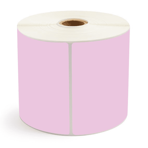 4" x 6.5" Purple - Direct Thermal Labels - 1" Core / 5" Outer Diameter - Acrylic