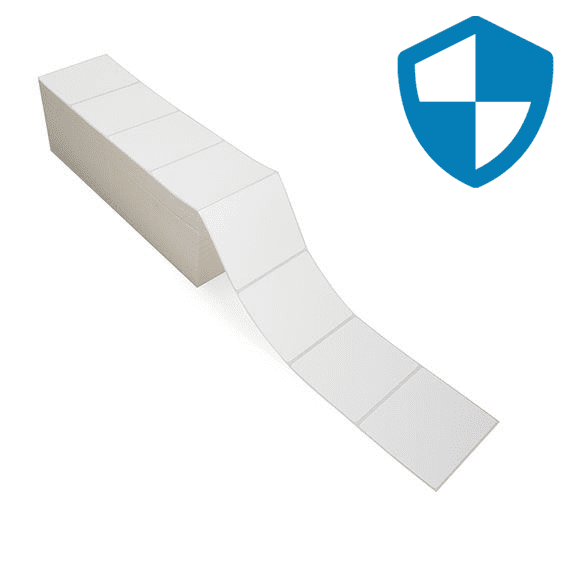 4" x 3" Top Coated - Direct Thermal Labels - Fanfold - Acrylic