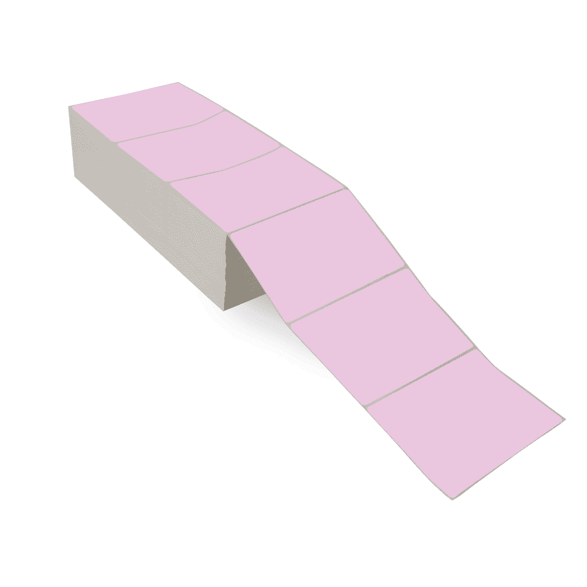6" x 4" Purple - Direct Thermal Labels - Fanfold
