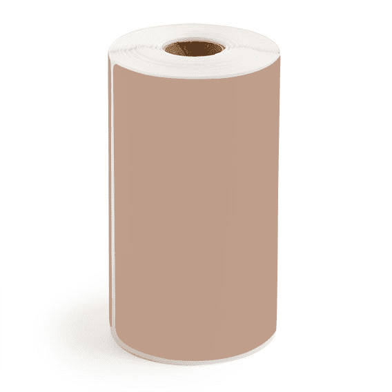 4" x 4" Brown - Direct Thermal Labels - 0.75" Core - Acrylic