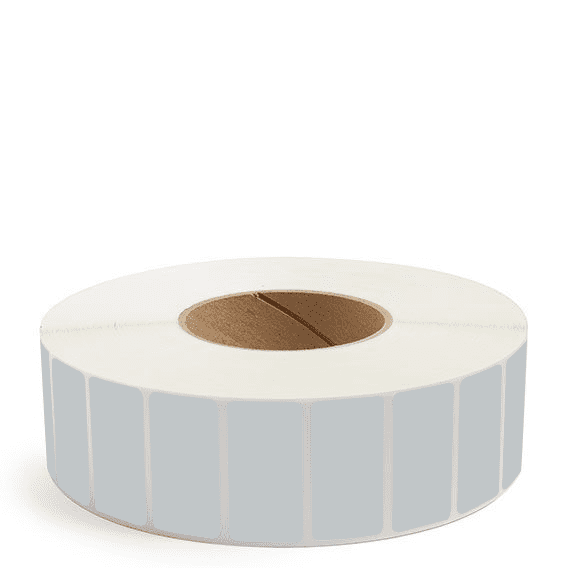 2" x 1" Gray - Direct Thermal Labels - 3" Core - Acrylic