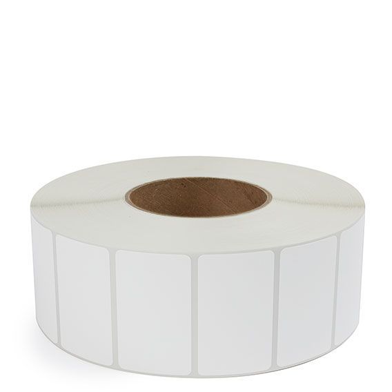 2.5" x 1.5" White - Direct Thermal Labels - 3" Core - Freezer Grade Adhesive