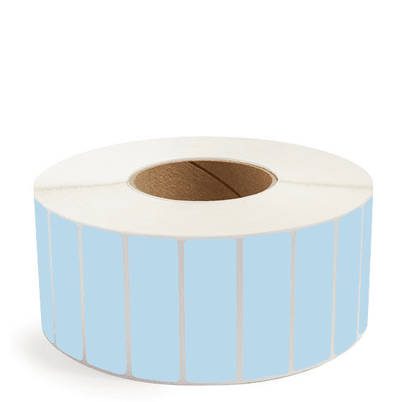 3" x 1" Blue - Thermal Transfer Labels - 3" Core - Freezer Grade Adhesive