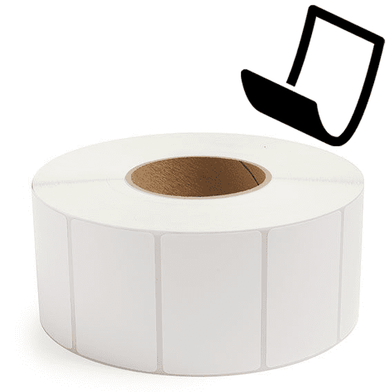 3" x 2" Blockout - Thermal Transfer Labels - 3" Core - Freezer Grade Adhesive