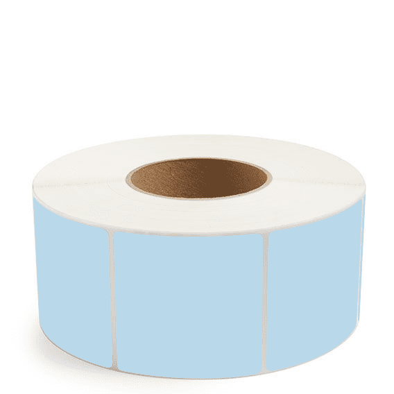 3" x 3" Blue - Thermal Transfer Labels - 3" Core - Acrylic