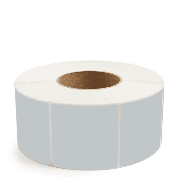 3" x 3" Gray - Thermal Transfer Labels - 3" Core - Removable Adhesive