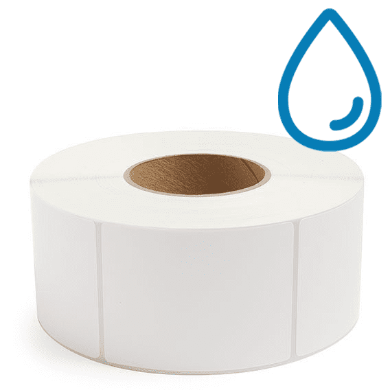 3" x 4" Polypropylene - Direct Thermal Labels - 3" Core - Acrylic