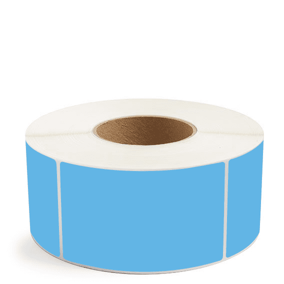 3" x 5" Dark Blue - Thermal Transfer Labels - 3" Core (No Perf)
