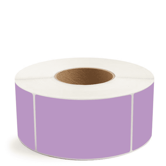 3" x 5" Grape - Direct Thermal Labels - 3" Core (No Perf) - Freezer Grade Adhesive