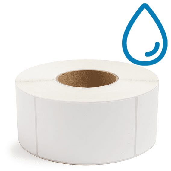 3" x 5" Polypropylene - Thermal Transfer Labels - 3" Core - Freezer Grade Adhesive