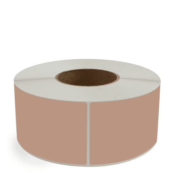 3" x 6" Brown - Direct Thermal Labels - 3" Core - Freezer Grade Adhesive