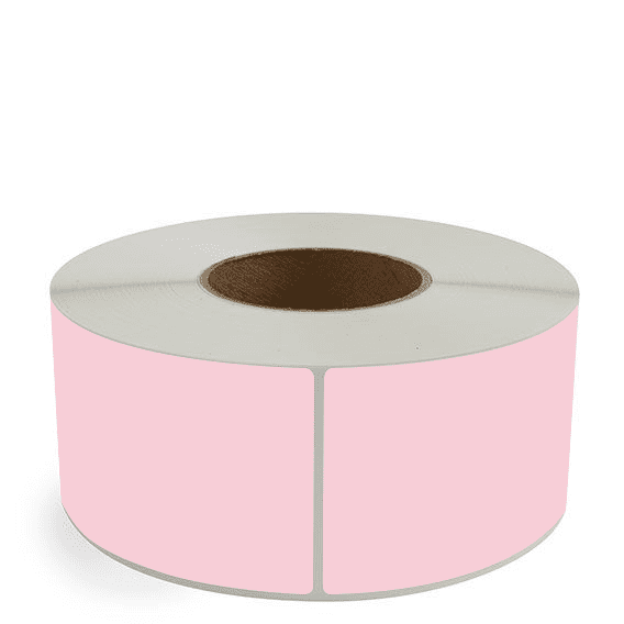 3" x 6" Pink - Thermal Transfer Labels - 3" Core - Freezer Grade Adhesive