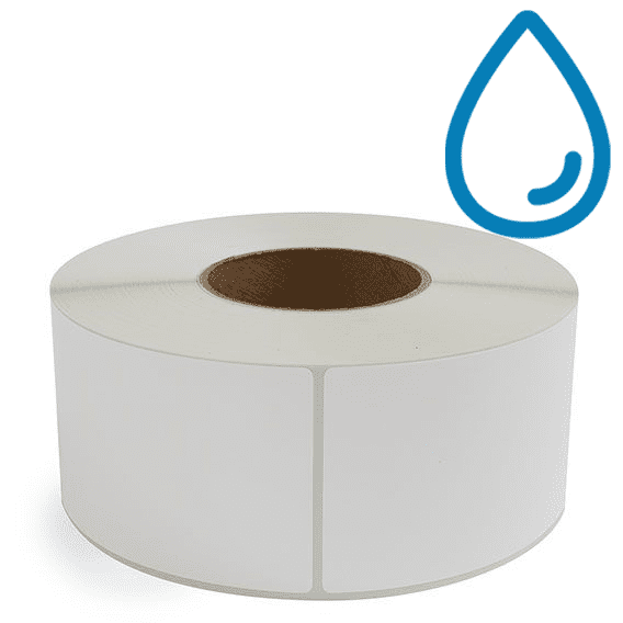 3" x 6" Polypropylene - Thermal Transfer Labels - 3" Core - Freezer Grade Adhesive