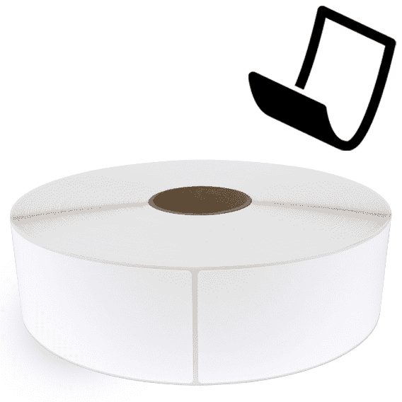 3" x 10" Blockout - Thermal Transfer Labels - 3" Core / 12" Outer Diameter (No Perf) - Freezer Grade Adhesive