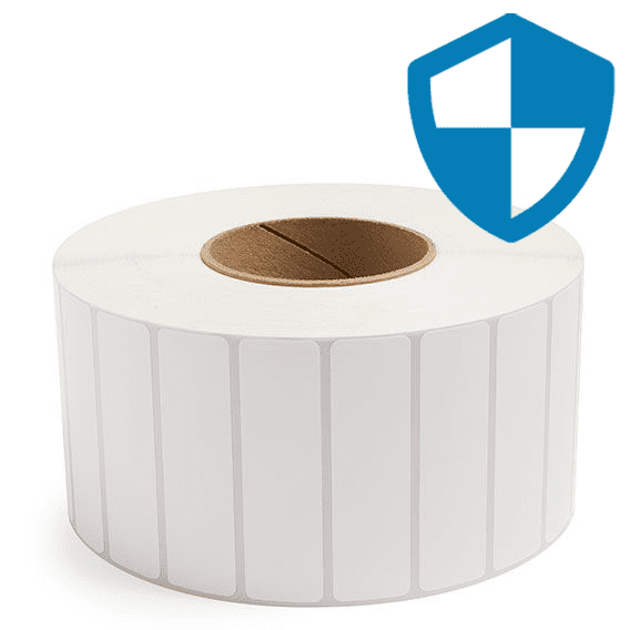 3.5" x 1" Top Coated - Direct Thermal Labels - 3" Core - Freezer Grade Adhesive