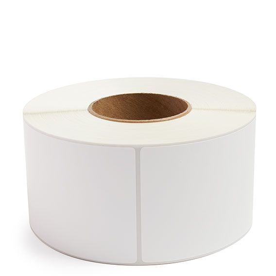 3.5" x 8" White - Thermal Transfer Labels - 3" Core - Acrylic