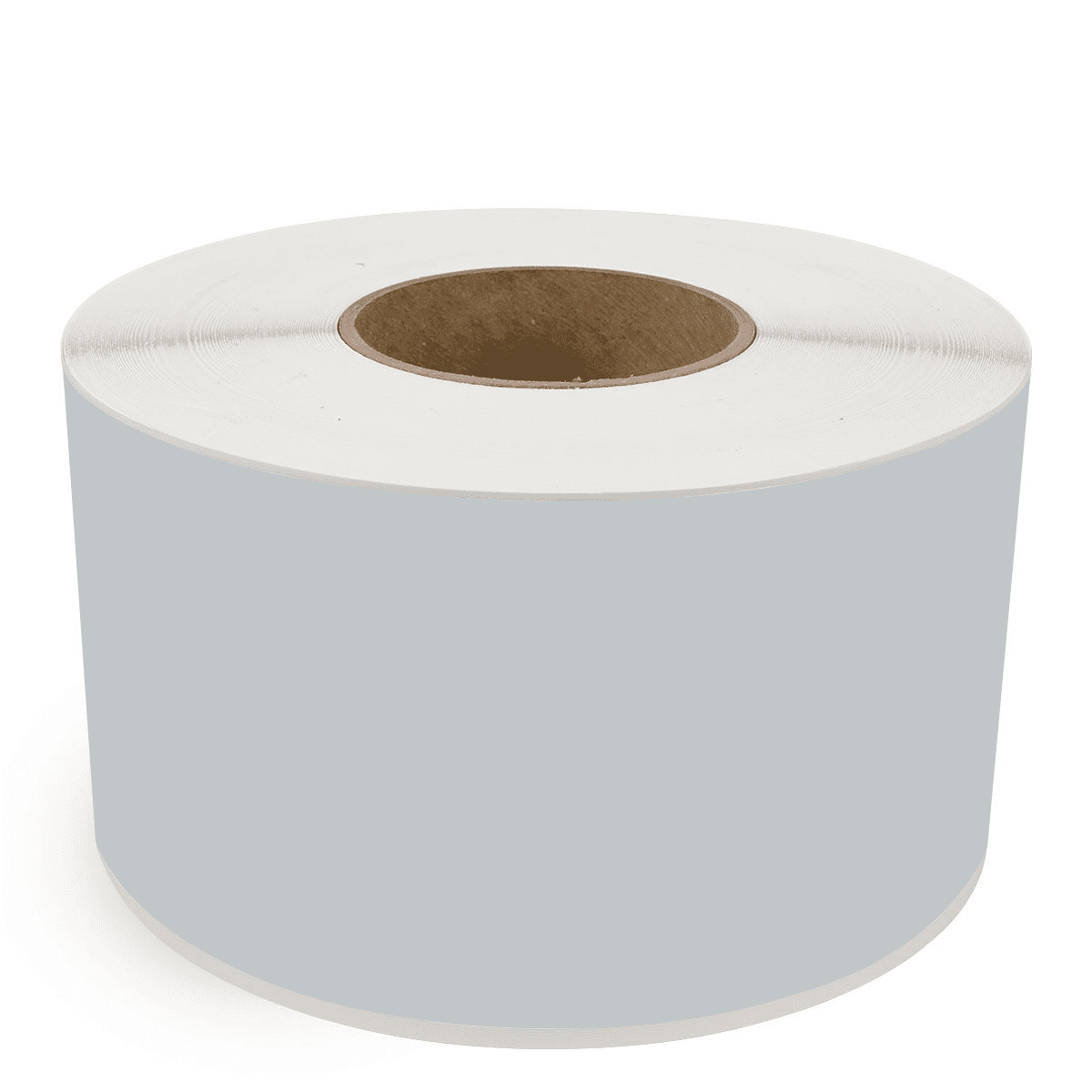 4" x 510' Continuous Feed Gray - Thermal Transfer Labels - 3" Core - Acrylic