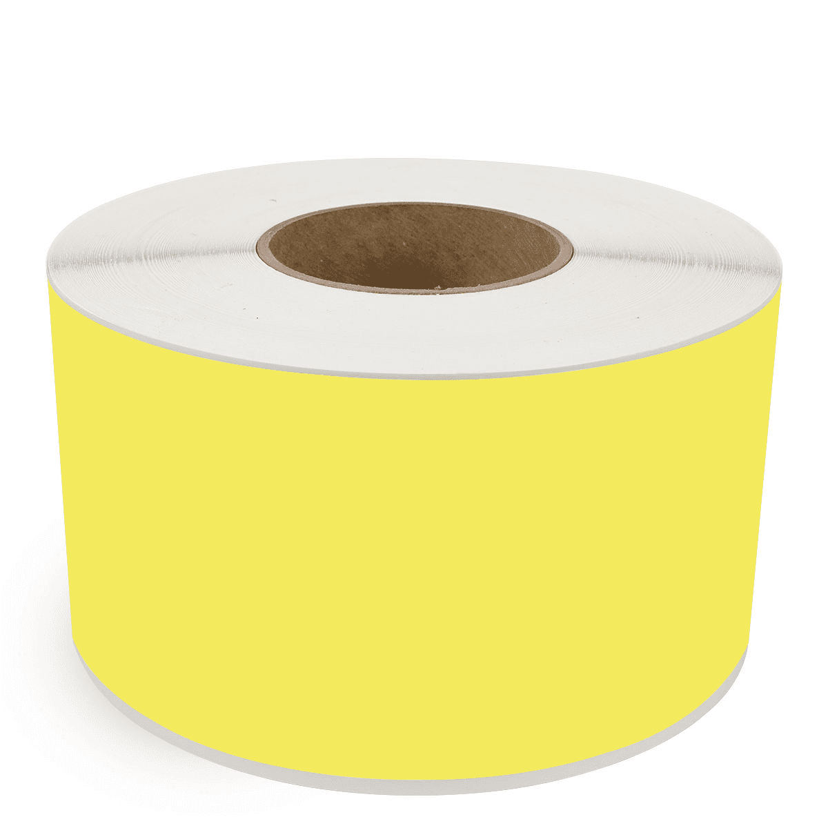 4" x 510' Continuous Feed Yellow - Direct Thermal Labels - 3" Core - Freezer Grade Adhesive