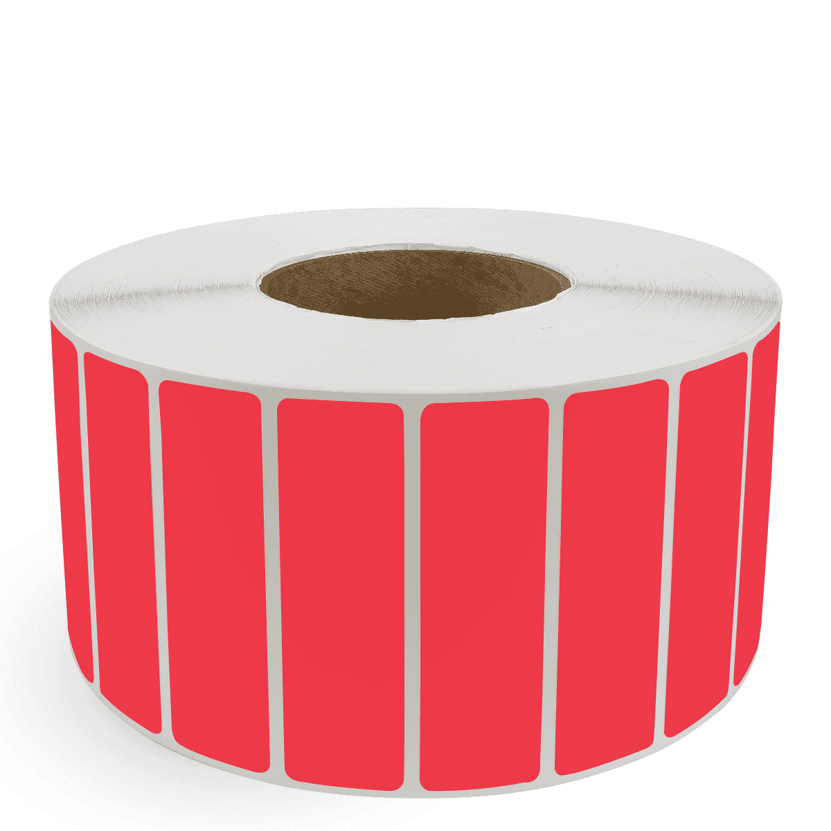 4" x 1" Red - Direct Thermal Labels - 3" Core